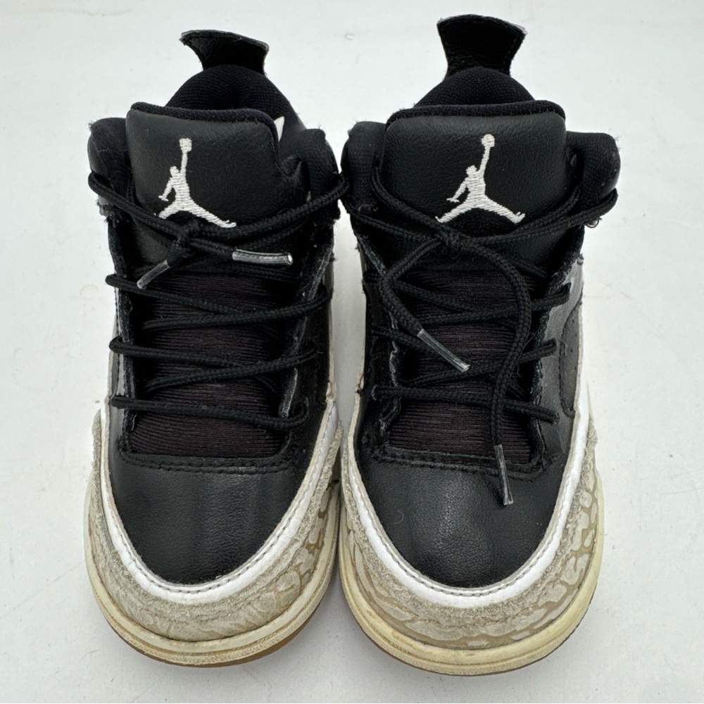 Nike Air Jordan Baby Black White Grey AA2560-021 Toddler Size 8C